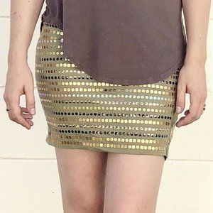 Wet Seal Skirt Size S - Glitter Pattern - Aztec